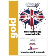 Skate Stars Dance Certificate - Gold
