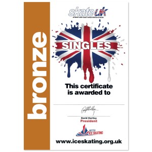 Skate Stars Singles Certificate - Bronze
