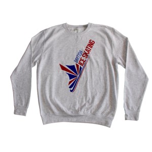 British Ice Skating Adult Sweatshirt - Grey
