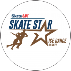 Skate UK Skate Stars Ice Dance Pop Badge - Bronze