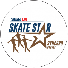 Skate UK Skate Stars Synchronized Pop Badge - Bronze