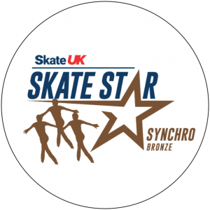 Skate UK Skate Stars Synchronized Pop Badge - Bronze