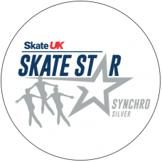 Skate UK Skate Stars Synchronized Pop Badge - Silver