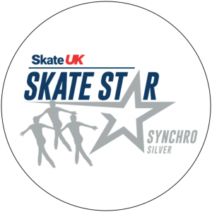 Skate UK Skate Stars Synchronized Pop Badge - Silver