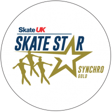 Skate UK Skate Stars Synchronized Pop Badge - Gold