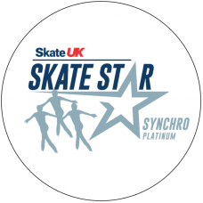 Skate UK Skate Stars Synchronized Pop Badge - Platinum