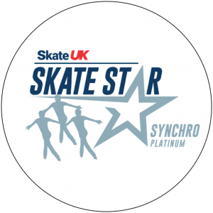 Skate UK Skate Stars Synchronized Pop Badge - Platinum
