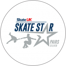 Skate UK Skate Stars Pairs Pop Badge - Silver