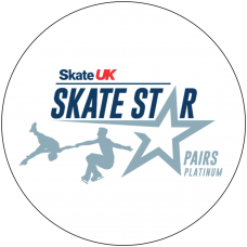 Skate UK Skate Stars Pairs Pop Badge - Platinum