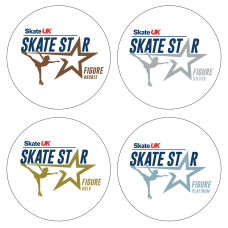 Skate UK Skate Stars Figure Pop Badge - Bronze/Silver/Gold/Platinum Bundle 