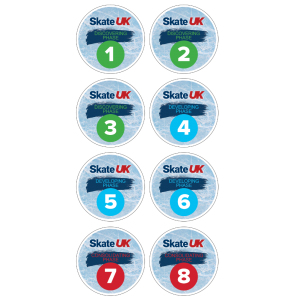 Skate UK Fundamentals Phase 1-8 Pop Badge Bundle