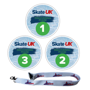 Skate UK Fundamentals Discovering Phase 1-3 Pop Badge and Lanyard Bundle 