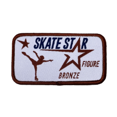 Skate UK Skate Stars Figure Cloth Badge - Bronze