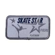 Skate UK Skate Stars Figure Cloth Badge - Platinum