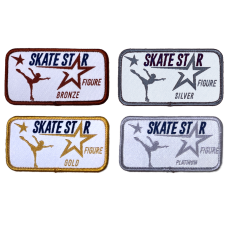 Skate UK Skate Stars Figure Badge - Bronze/Silver/Gold/Platinum Bundle 