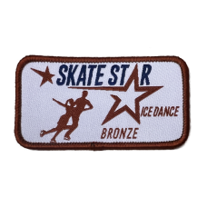 Skate UK Skate Stars Ice Dance Cloth Badge - Bronze
