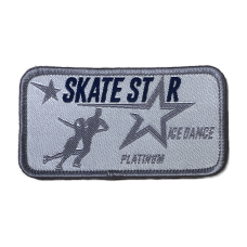 Skate UK Skate Stars Ice Dance Cloth Badge - Platinum