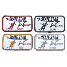 Skate UK Skate Stars Ice Dance Badge - Bronze/Silver/Gold/Platinum Bundle 